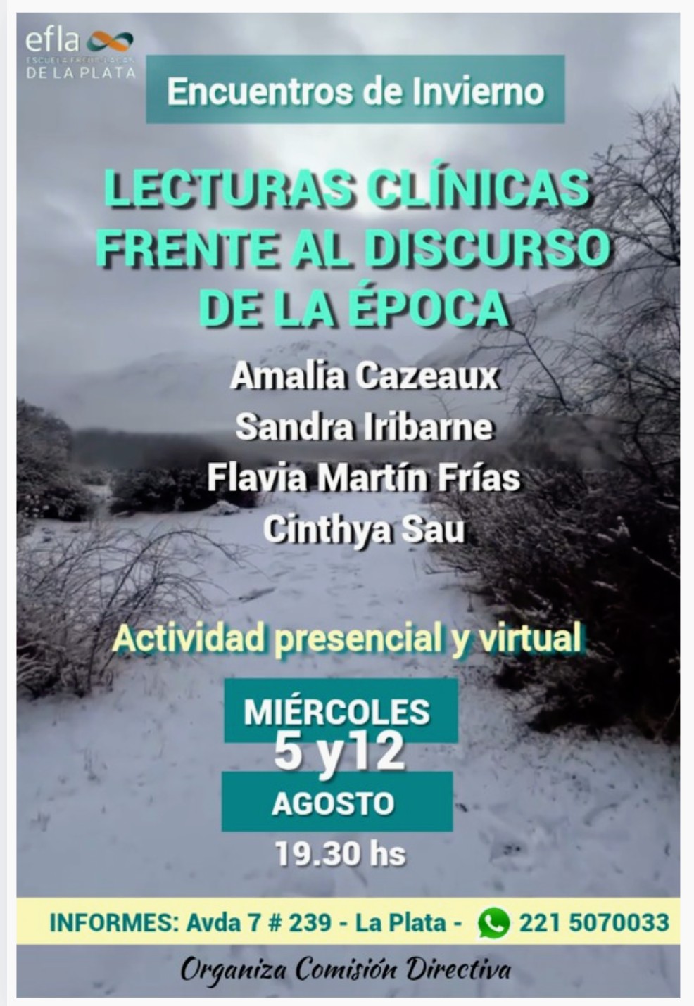 Flyer frente aldiscurso