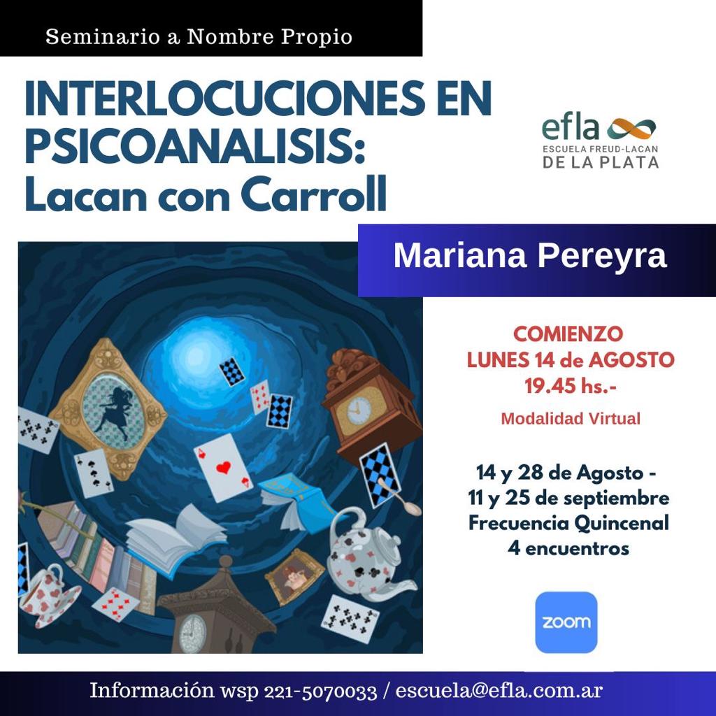 Flyer interlocuciones en psicoanalisis