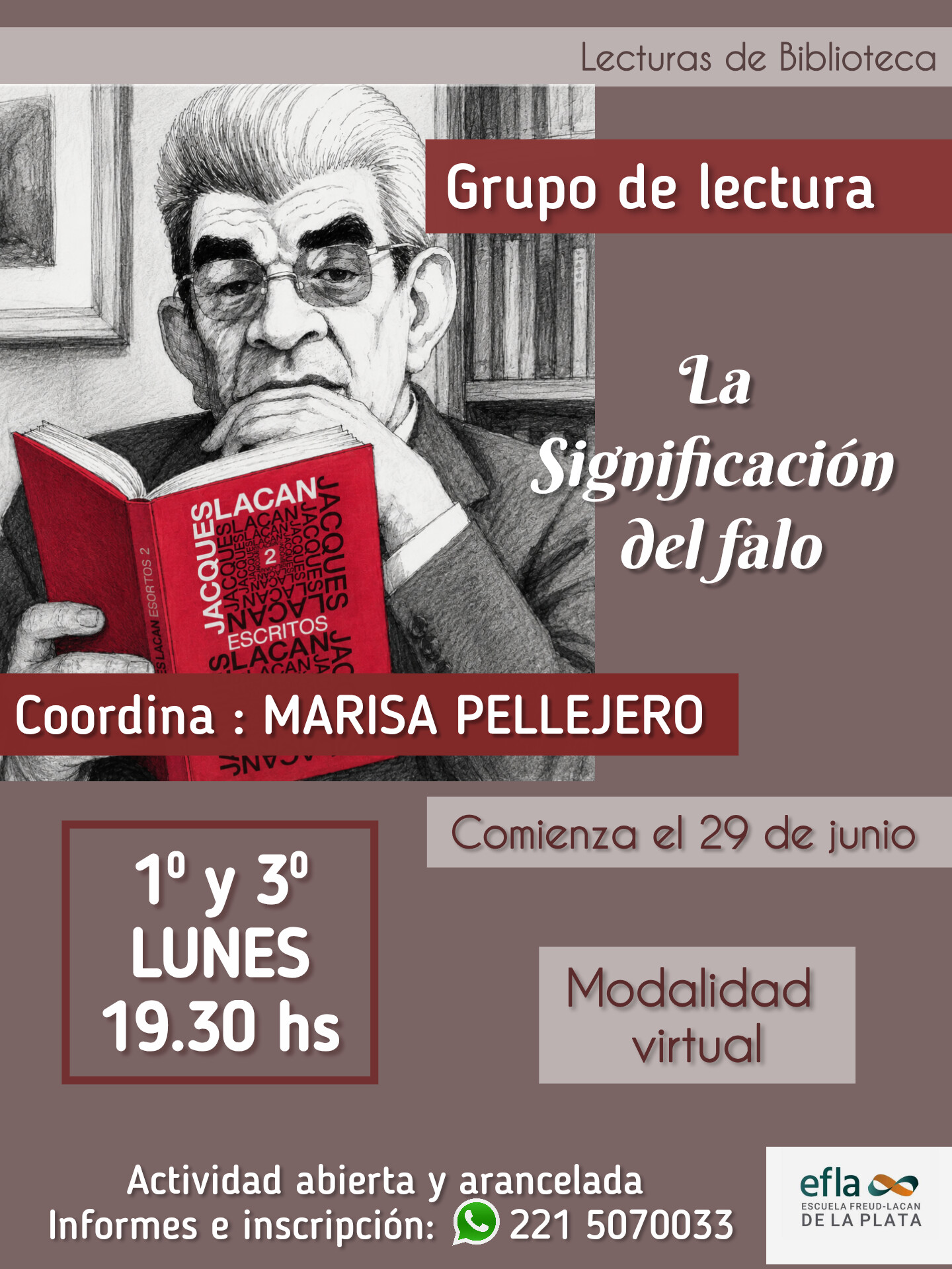Flyer La significación del falo