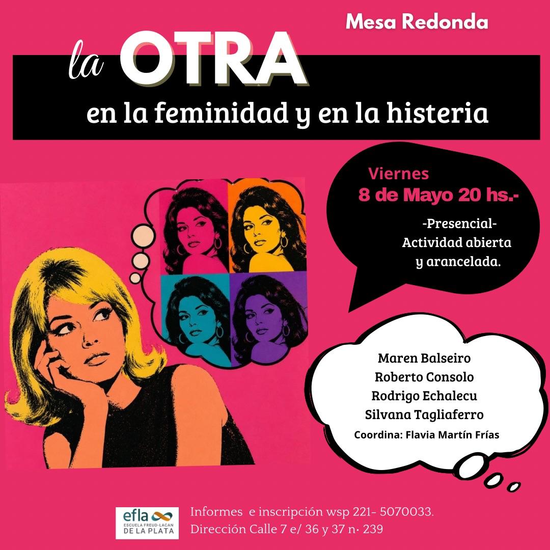 Flyer en la feminidad y la histeria