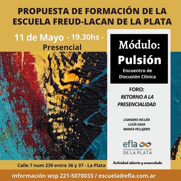 Flyer Propuesta de formación, Pulsión