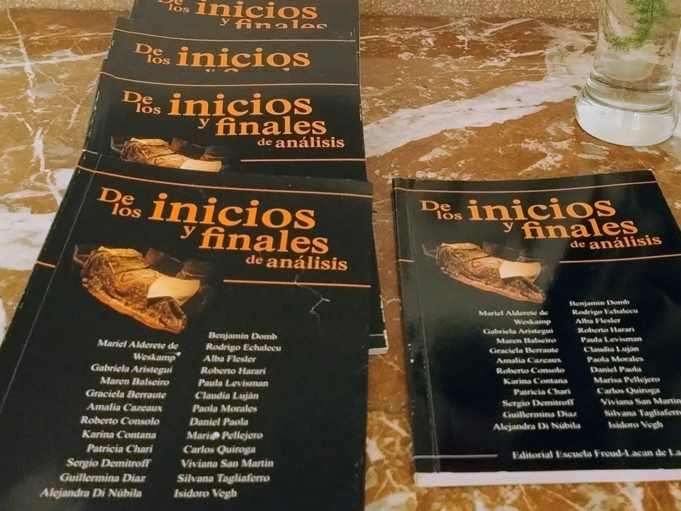 Colección De los inicios y finales de análisis, cartel de publicaciones
